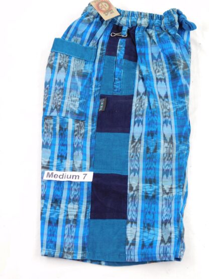 HAND WOVEN SHORTS WITH CORDUROY PATCHES - Image 7