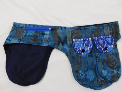 HAND WOVEN MULTI POCKET WAIST PACK WITH BROCADE ACCENTS - Image 7