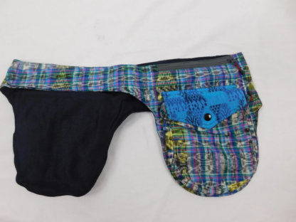 HAND WOVEN MULTI POCKET WAIST PACK WITH BROCADE ACCENTS - Image 3