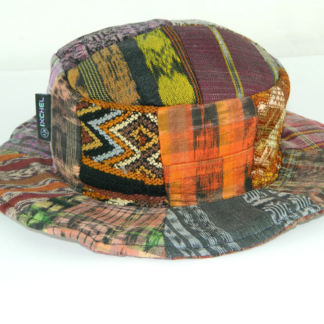 PATCHWORK HAT IN HAND MADE FABRIC