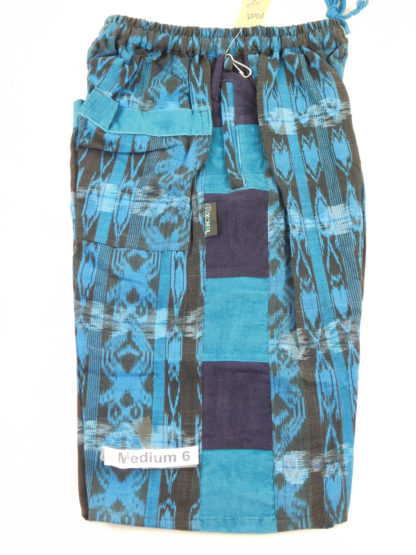 HAND WOVEN SHORTS WITH CORDUROY PATCHES - Image 6