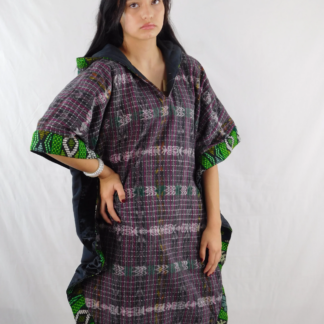 HAND-WOVEN HOODED PONCHO