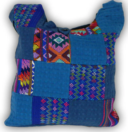 THE 'ERIKA' BAG, IN PATCHWORK CORDUROY AND BROCADED FABRIC - Image 3