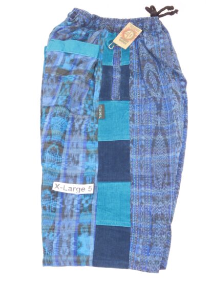 HAND WOVEN SHORTS WITH CORDUROY PATCHES - Image 12