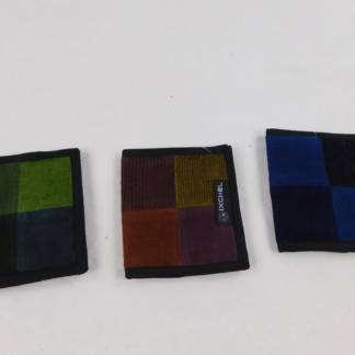 2-FOLD PATCHWORK CORDUROY WALLET