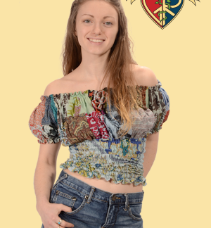 Little Wing Patchwork Corset Style Blouse