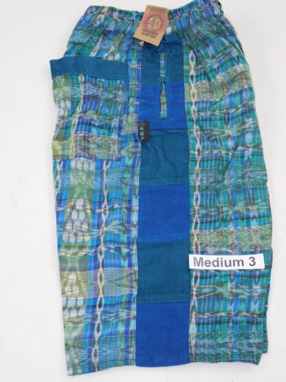 HAND WOVEN SHORTS WITH CORDUROY PATCHES - Image 4