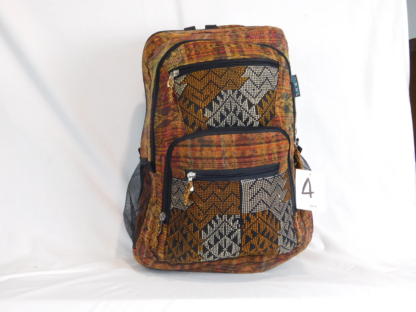 HAND-WOVEN BACKPACK WITH HAND-BROCADED ACCENTS (LARGE) - Image 7