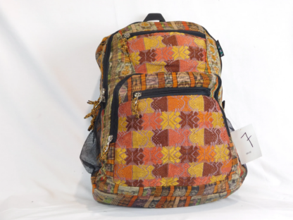 HAND-WOVEN BACKPACK WITH HAND-BROCADED ACCENTS (LARGE) - Image 4