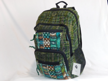HAND-WOVEN BACKPACK WITH HAND-BROCADED ACCENTS (LARGE) - Image 2