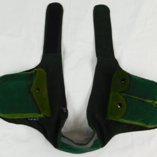 PATCHWORK MULTI POCKET WAIST PACK IN CORDUROY