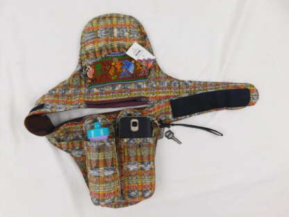 HAND WOVEN MULTI POCKET WAIST PACK WITH BROCADE ACCENTS - Image 12