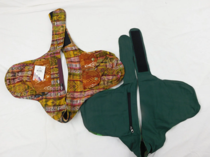 HAND WOVEN MULTI POCKET WAIST PACK WITH BROCADE ACCENTS
