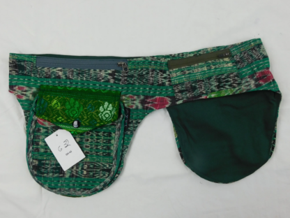 HAND WOVEN MULTI POCKET WAIST PACK WITH BROCADE ACCENTS - Image 13