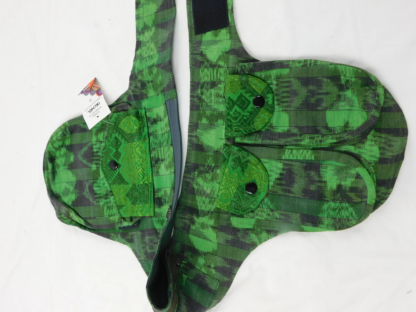 HAND WOVEN MULTI POCKET WAIST PACK WITH BROCADE ACCENTS - Image 2